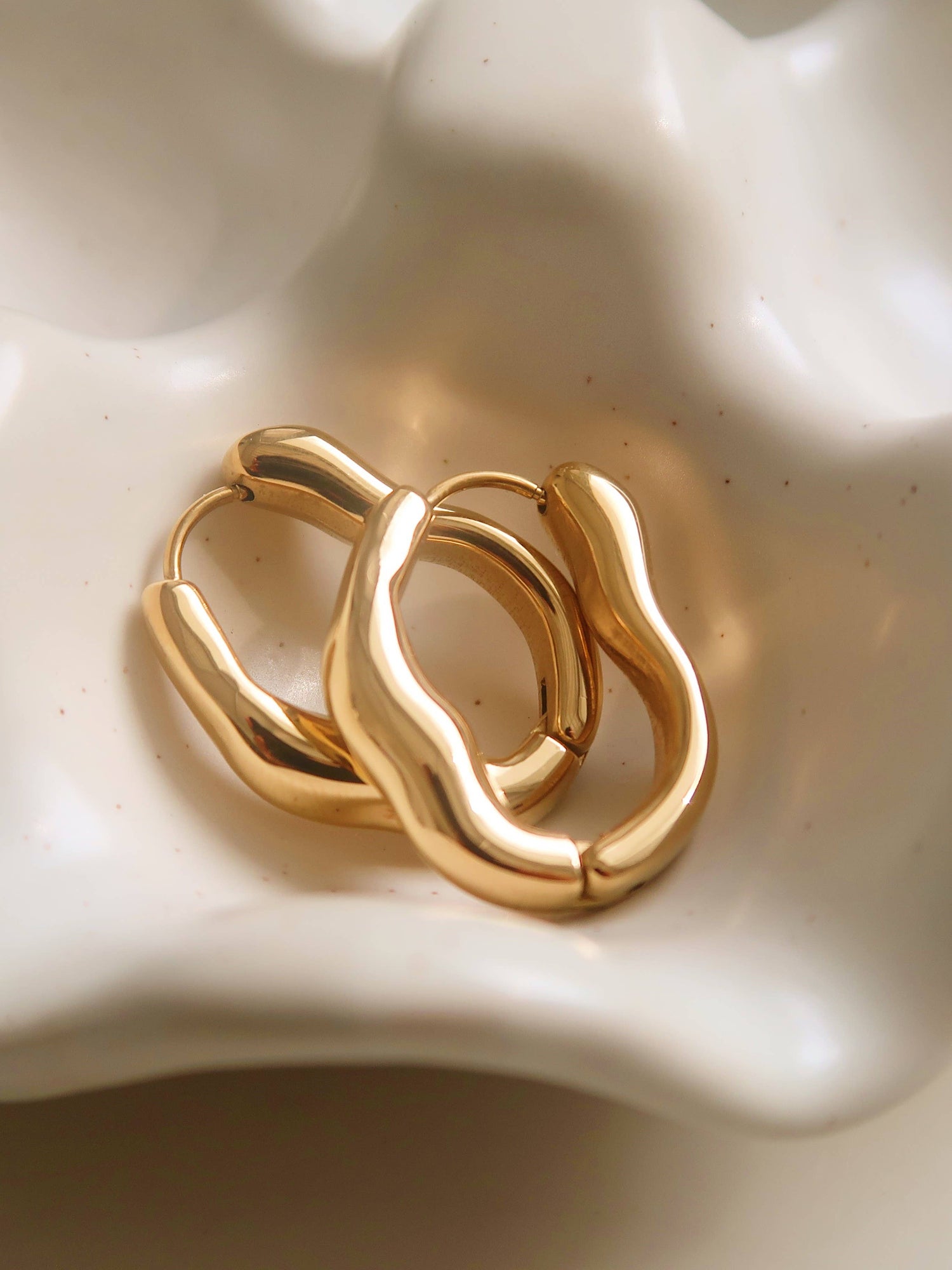 Oval Hoop Earring
