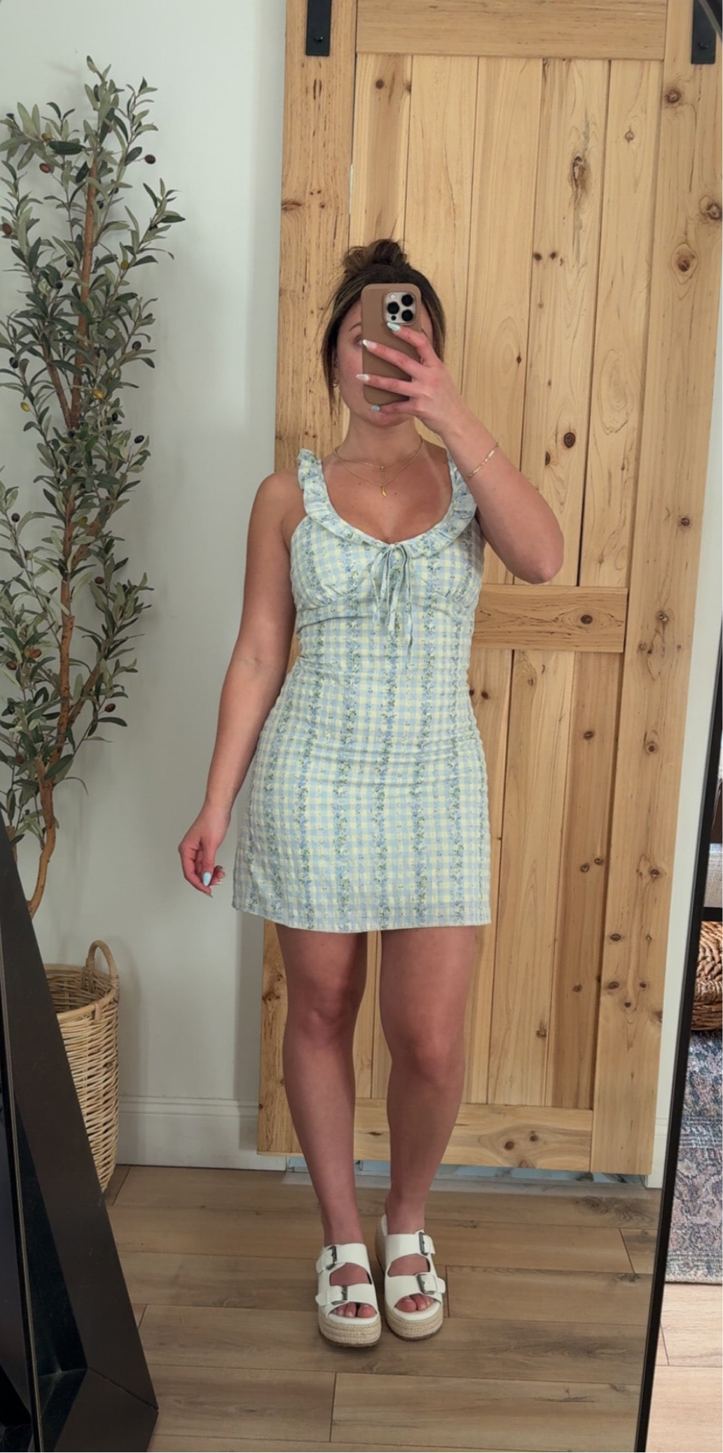 Spring Gingham Dress