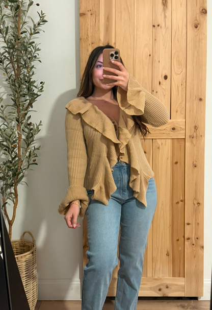 Cameron Ruffle Cardigan