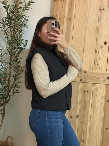 Black Puffer Vest
