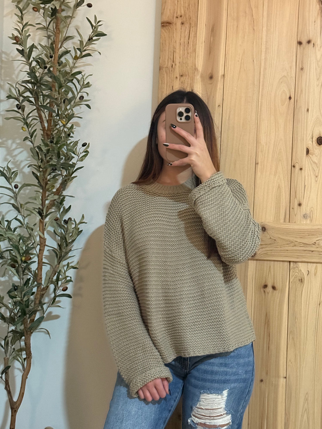Grey Mocha Sweater