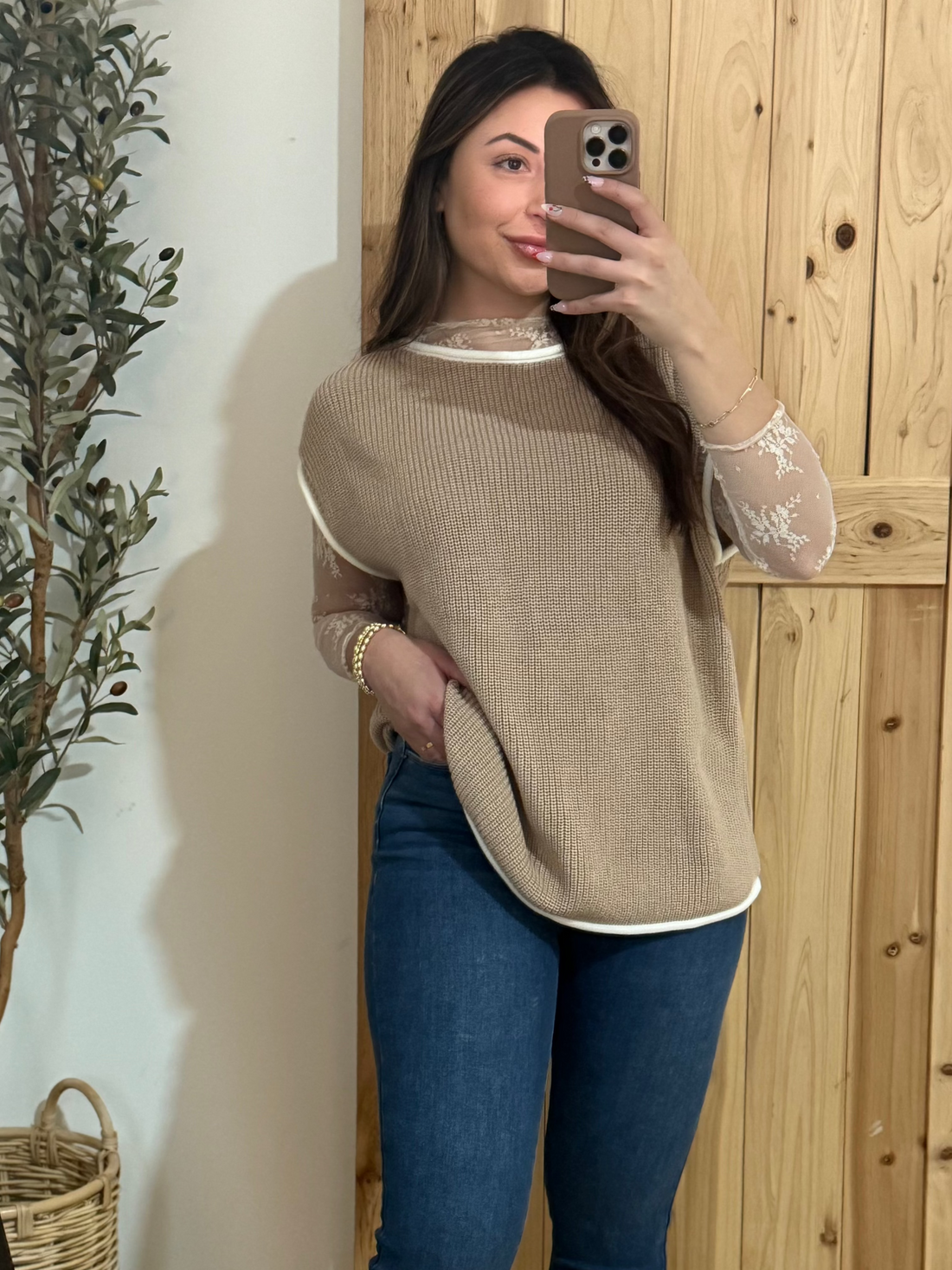 Natural Sweater Vest