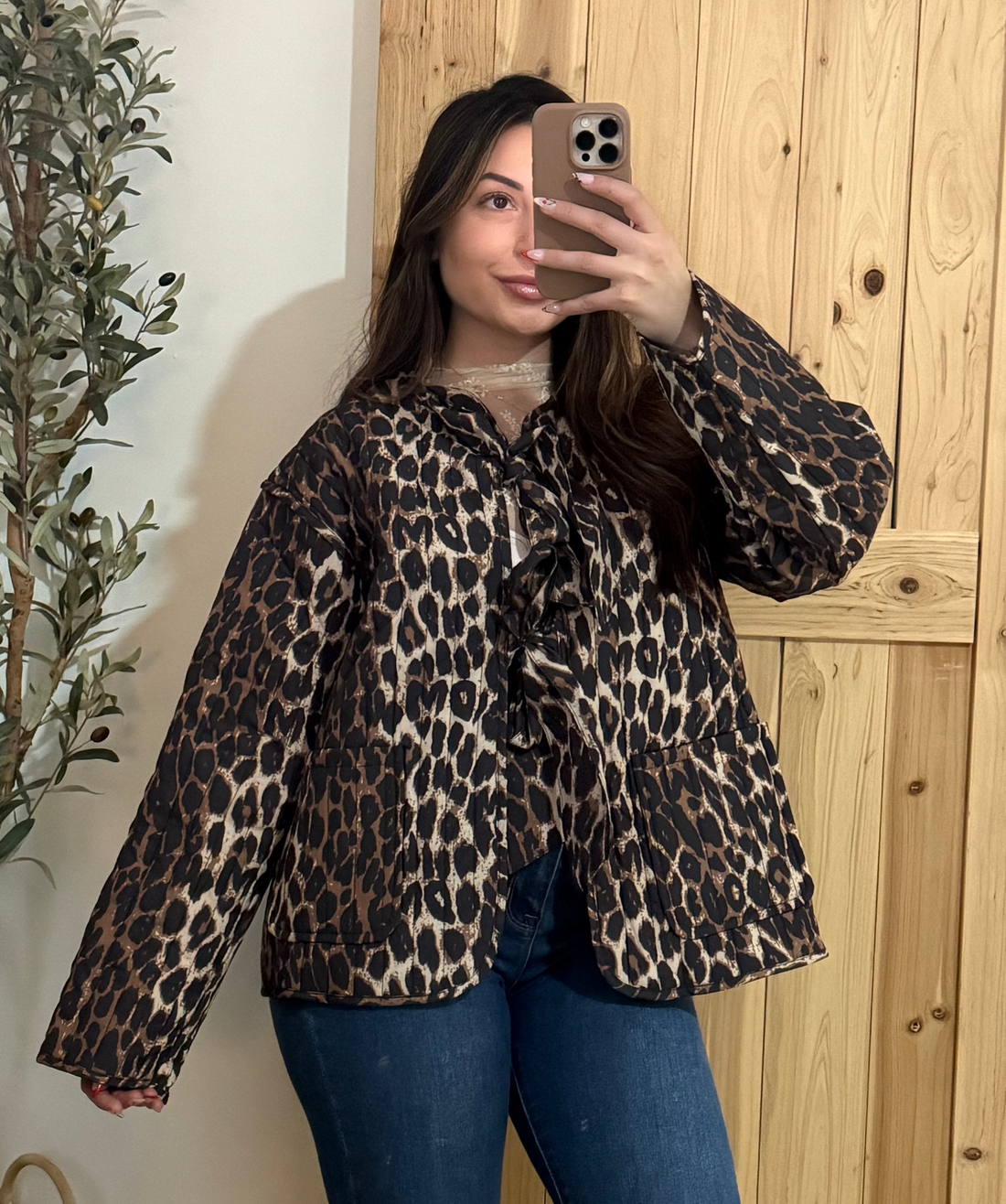 Leopard Quilted Jacket