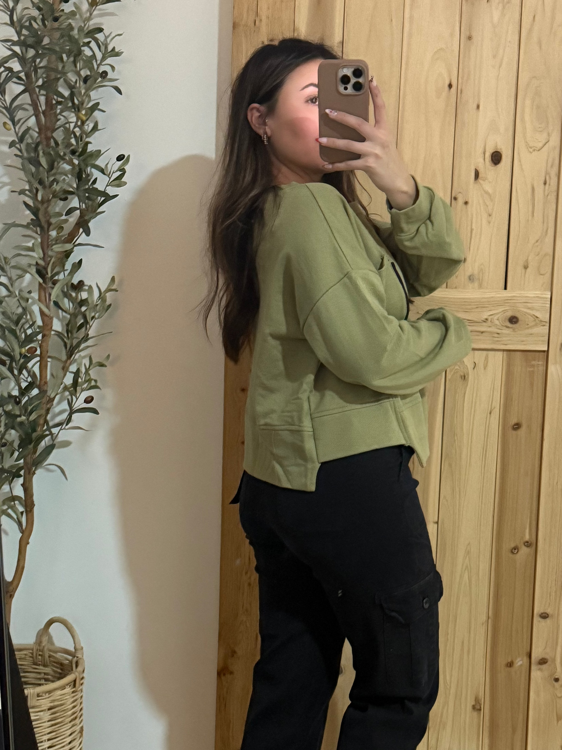 Chest Pocket Crewneck