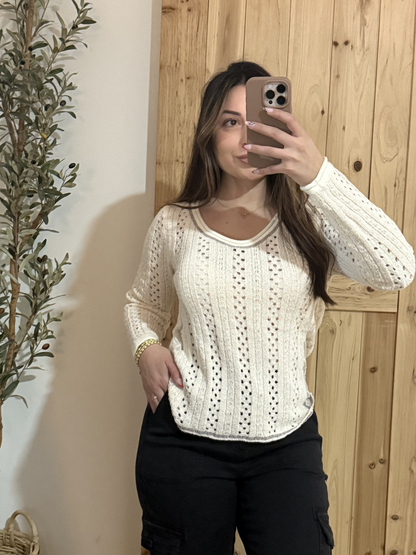 Knit Long Sleeve Top
