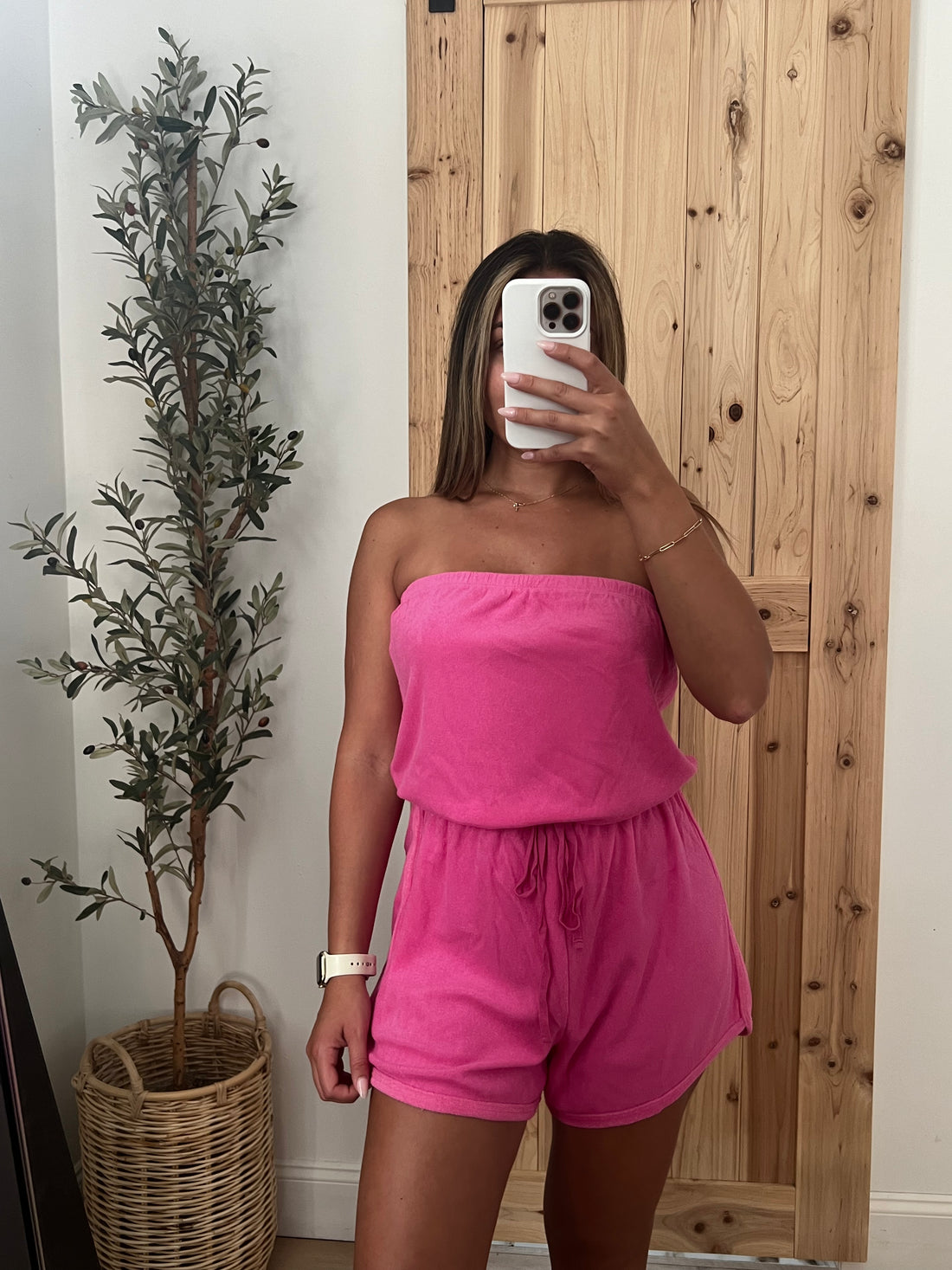 Pinky Promise Romper / Pink