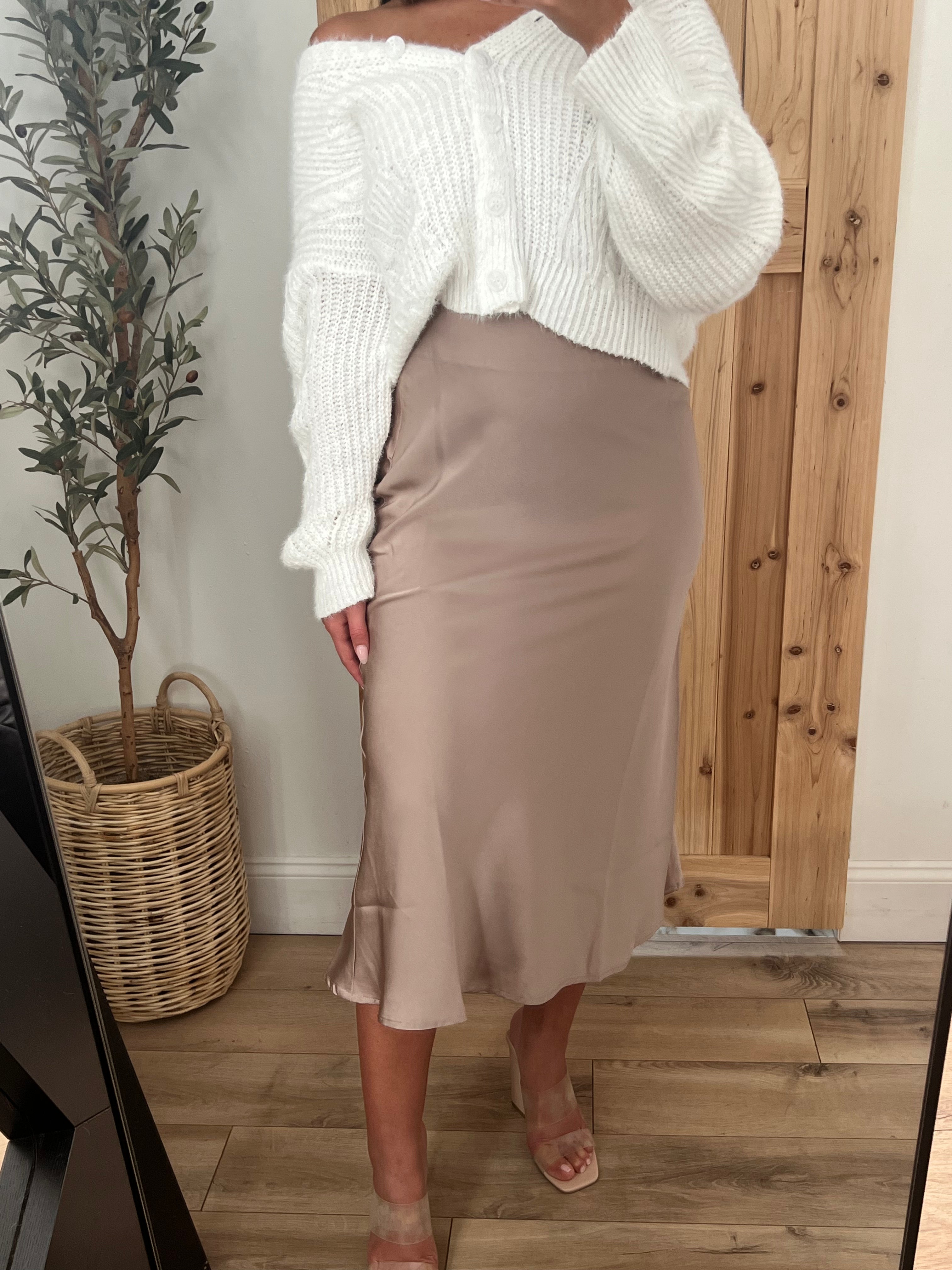 Sassy Satin Skirt