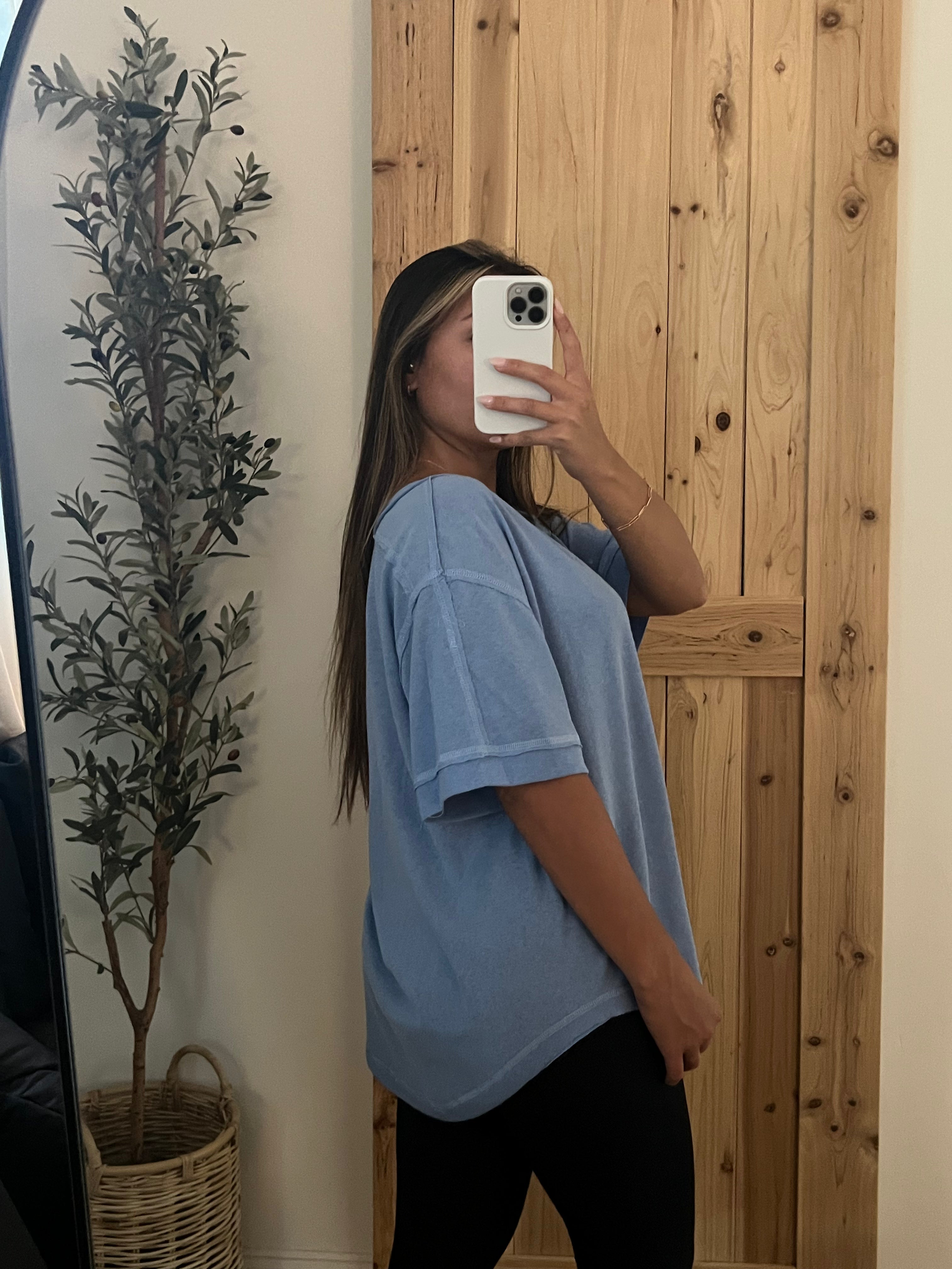 Harper Oversized top / Light Blue