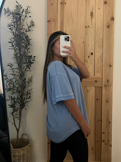 Harper Oversized top / Light Blue